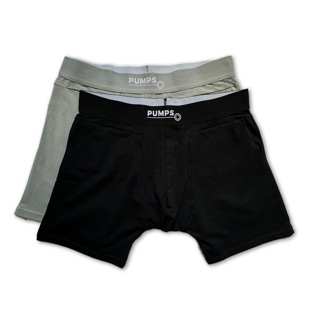 Essentials Boxer Brief Pack – Secure Pocket Design – Pumps